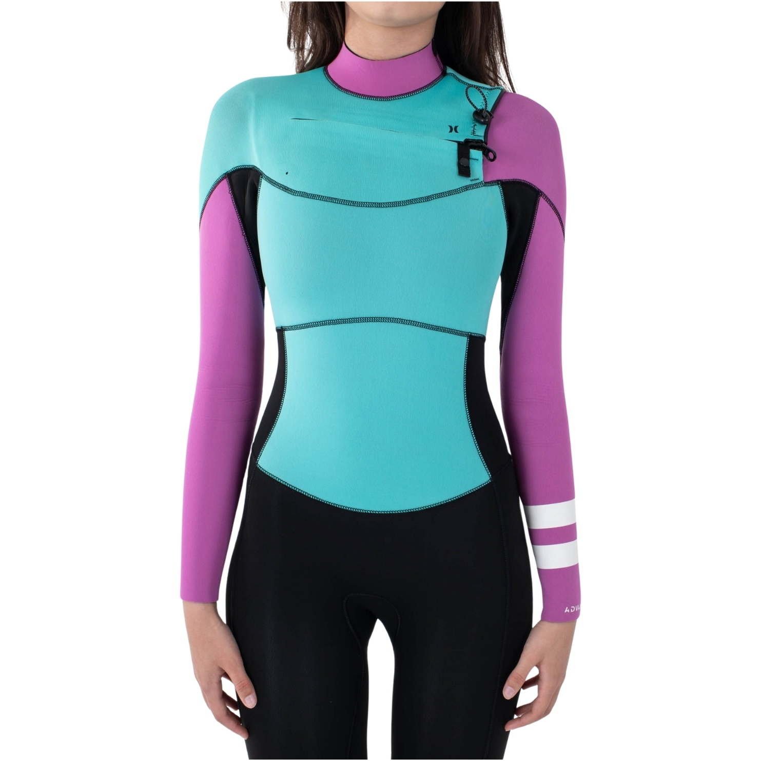 Hurley Dames Advant 4/3mm Borst Ritssluiting Wetsuit WFS0013403 - Pistachio